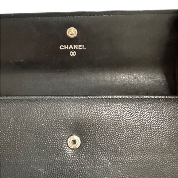 Chanel Black Leather Wallet Classic Design - Picture 8 of 12